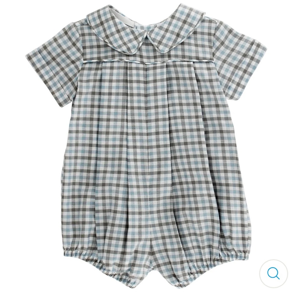 Bailey Boys Plaid Dressy Bubble Short 6M